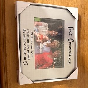 Four Generations Silver Family Photo Frame
